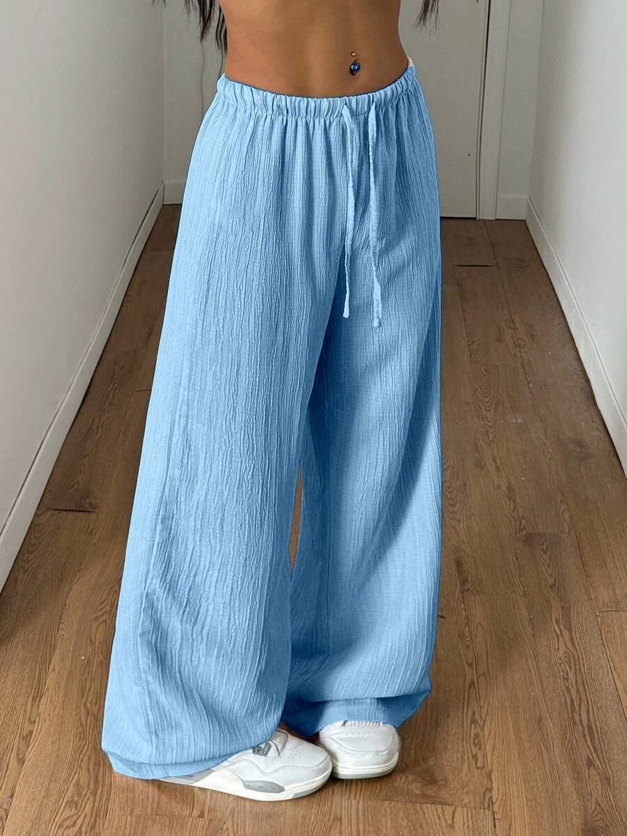 niebieskie spodnie casual