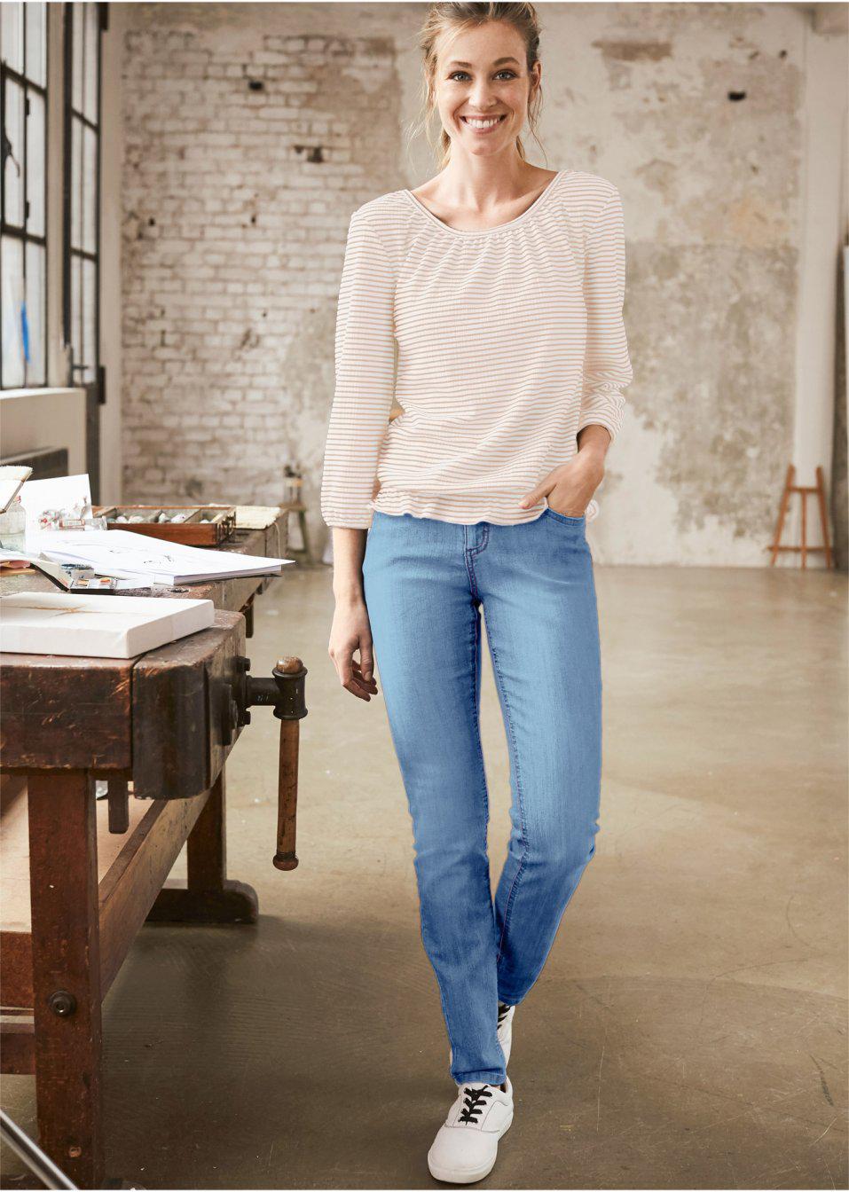 NIEBIESKIE SPODNIE JEANS
