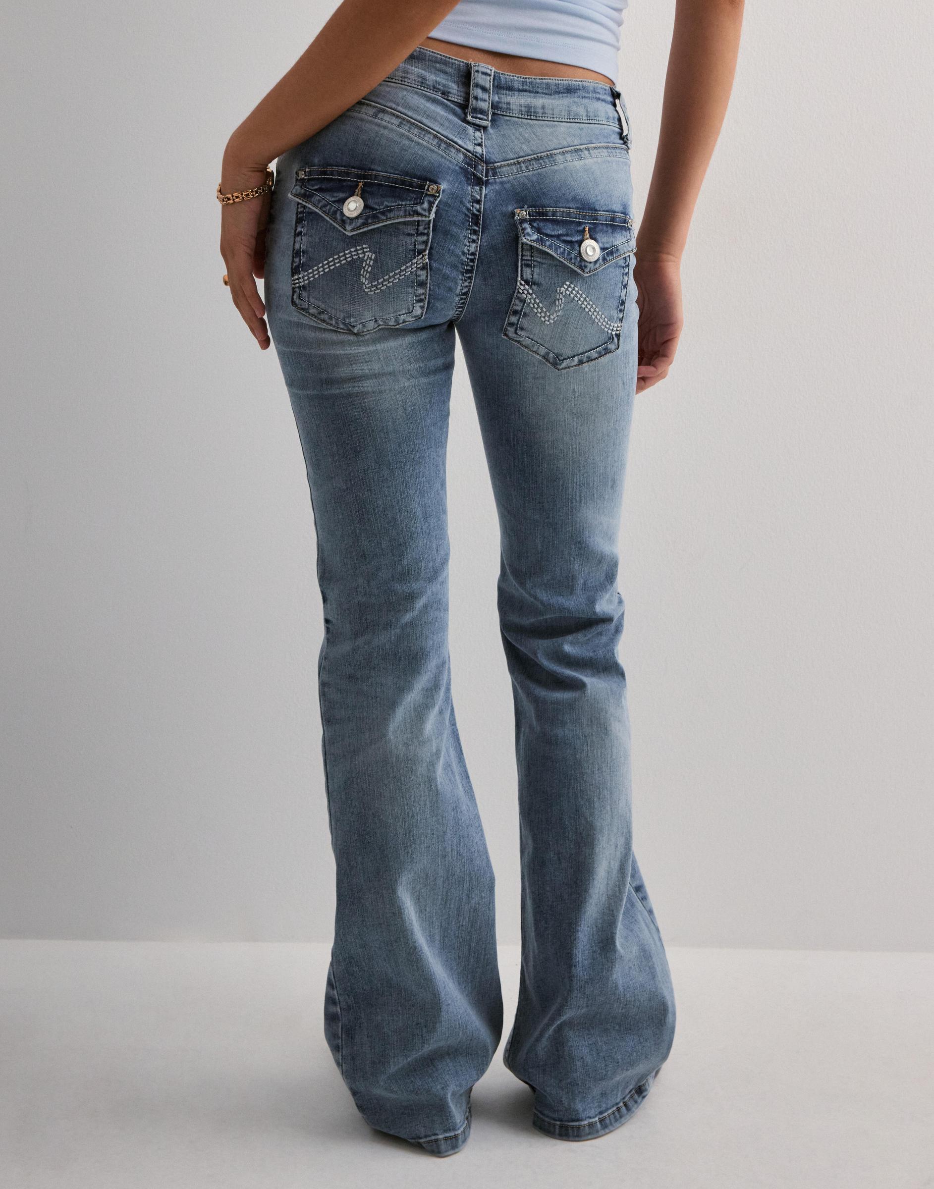 SPODNIE JEANS BOOTCUT Z Niskim stanem
