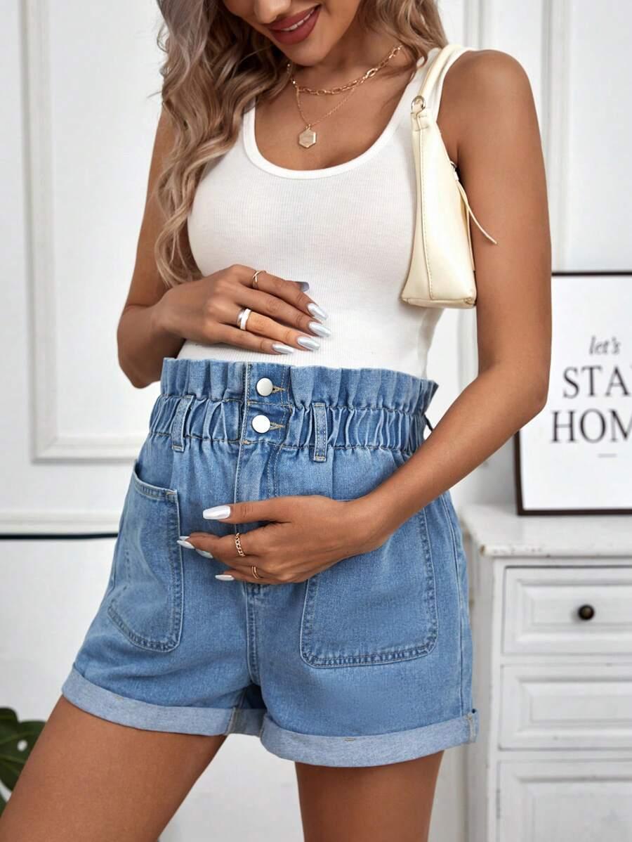 ciążowe spodenki jeans
