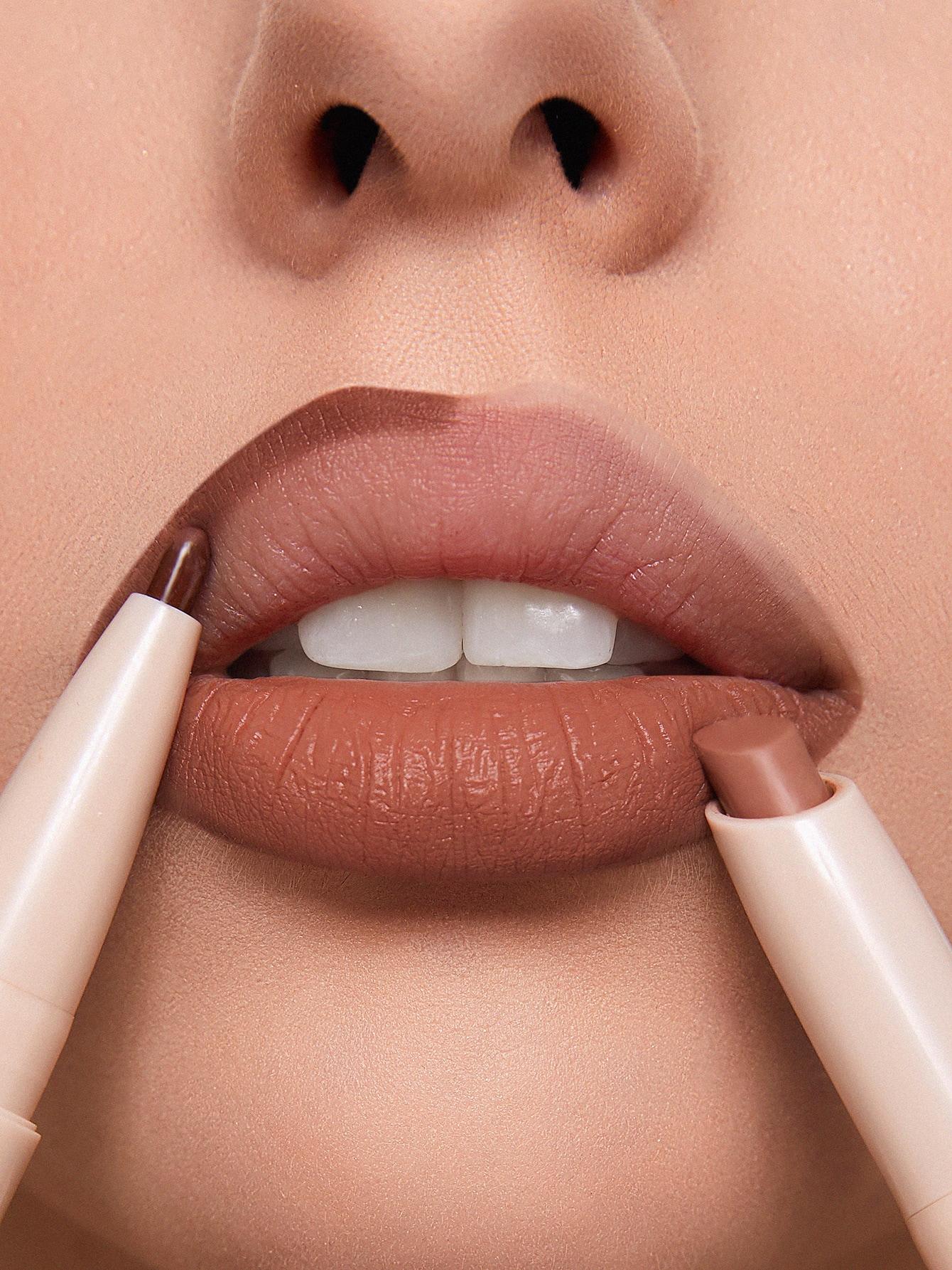 kredka do ust pomadka 2w1 deep caramel