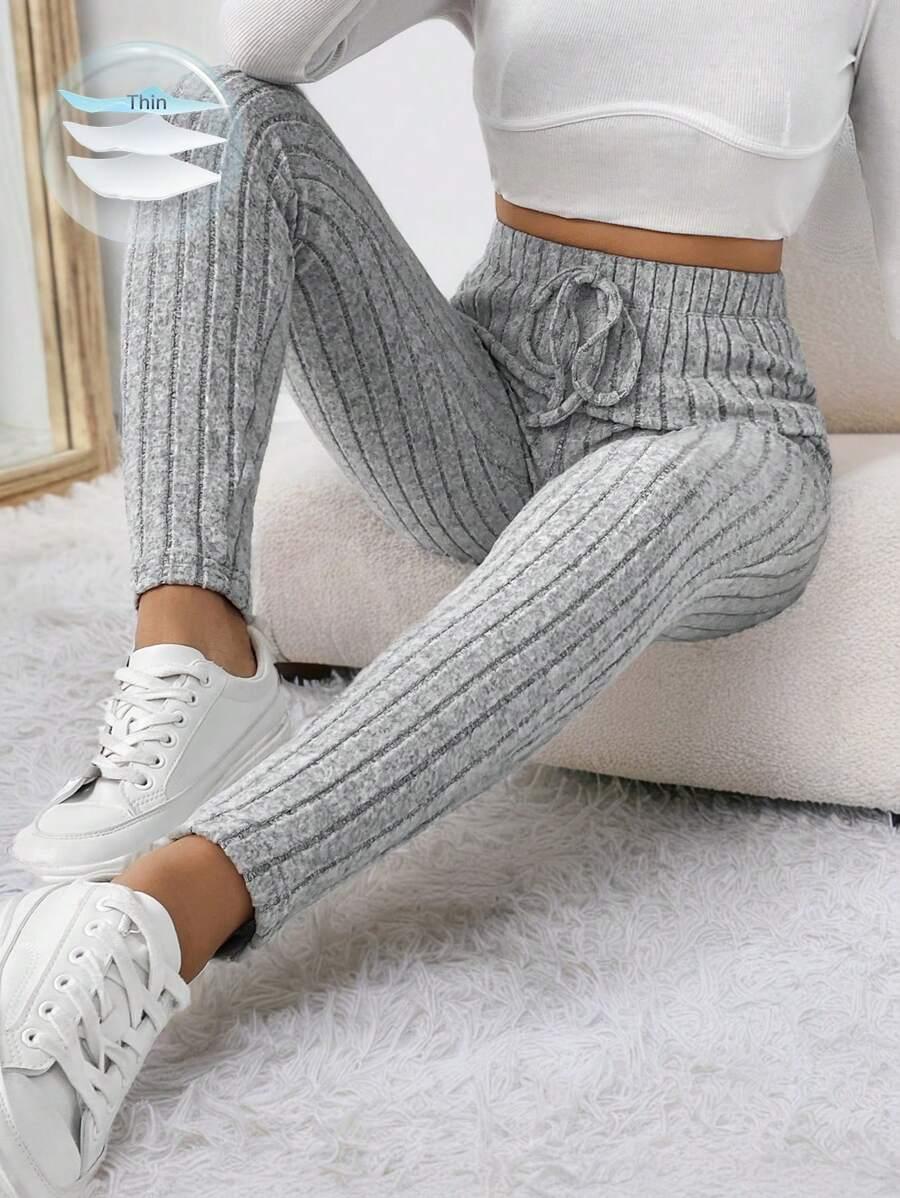szare legginsy wysoki stan