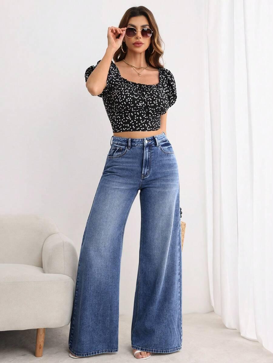 NIEBIESKIE SPODNIE JEANS