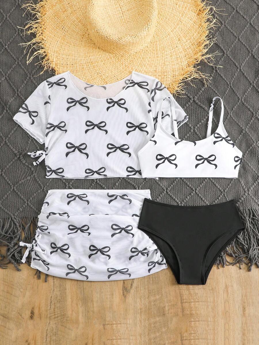 CZTEROCZĘŚCIOWE BIKINI DZIEWCZĘCE