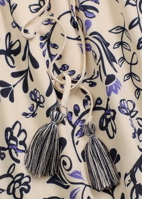 SUKIENKA BOHO ORIENTALNY WZÓR DŁUGI RĘKAW