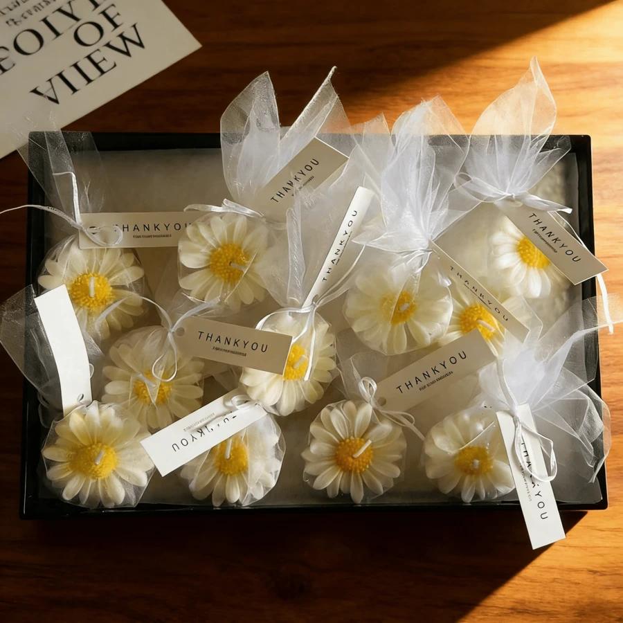 świeca stokrotka 3-pack
