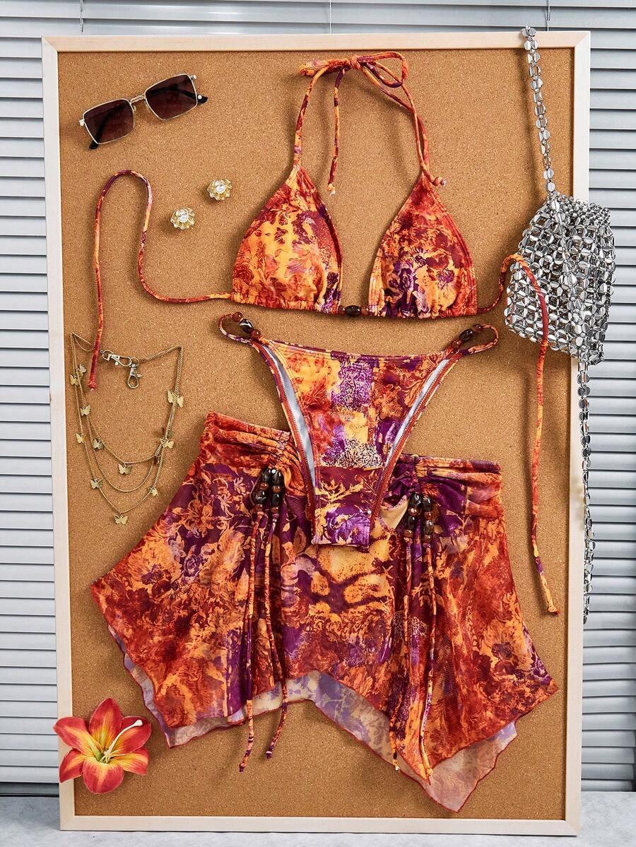 góra od bikini nadruk