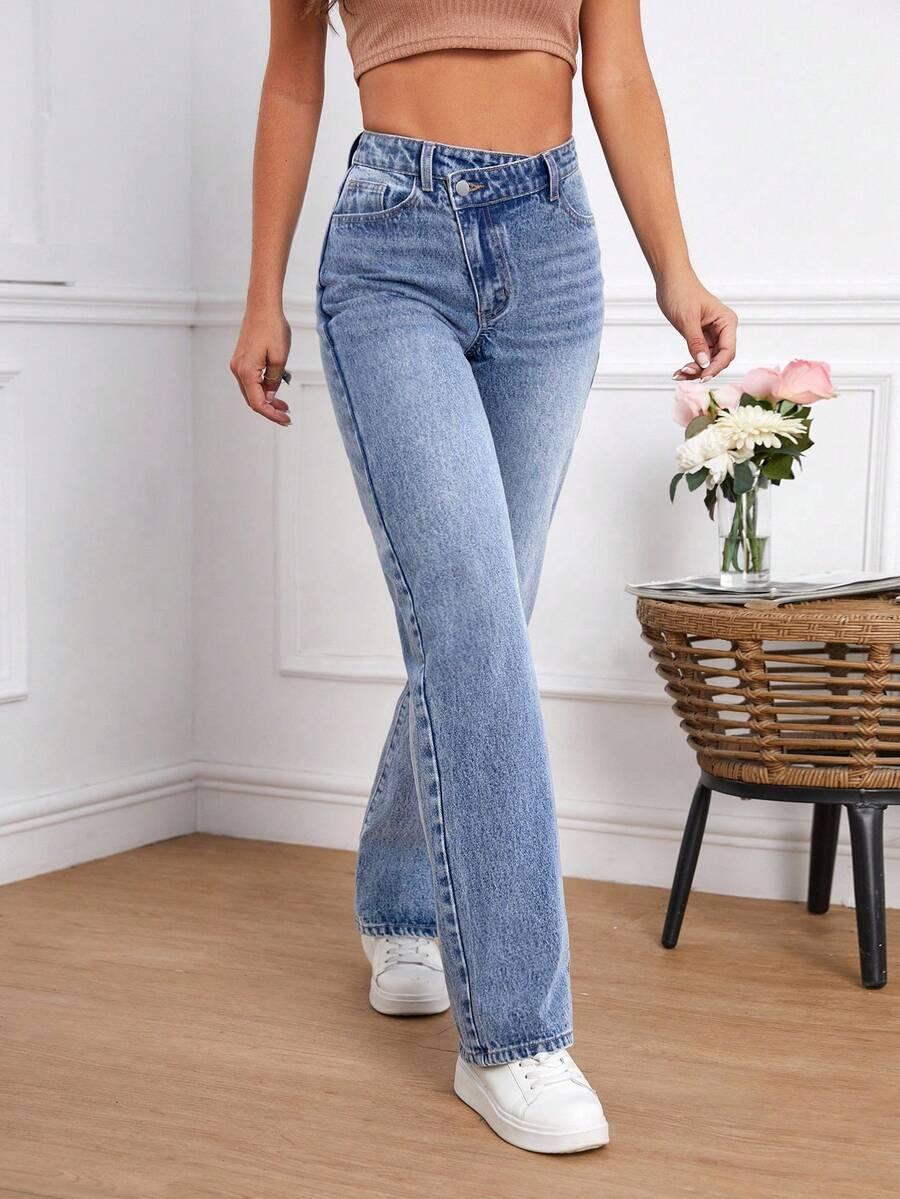 NIEBIESKIE SPODNIE JEANS