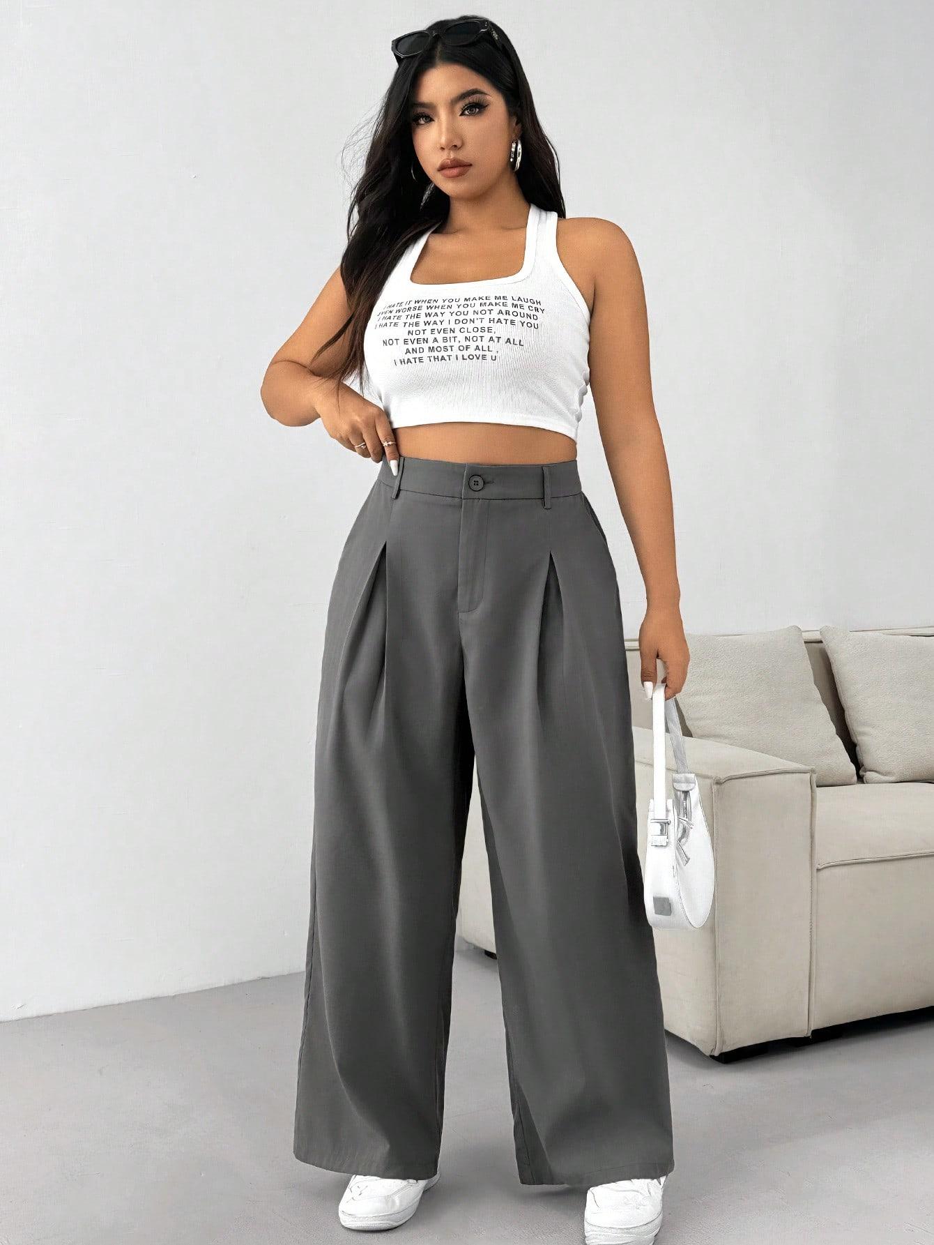 SZARE SPODNIE CASUAL