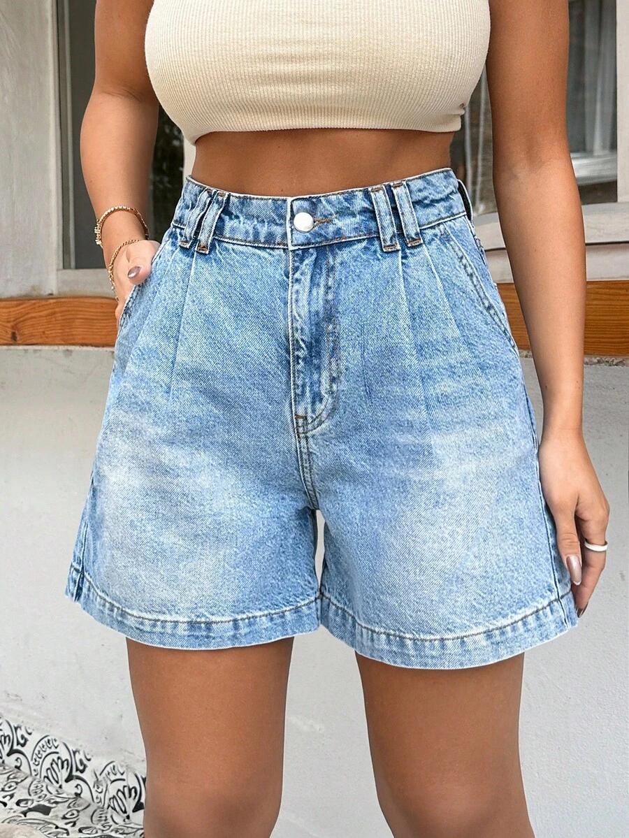 NIEBIESKIE SPODENKI JEANS
