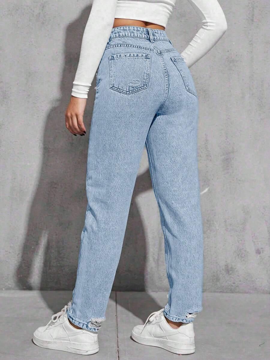 SPODNIE JEANS PRZETARCIA