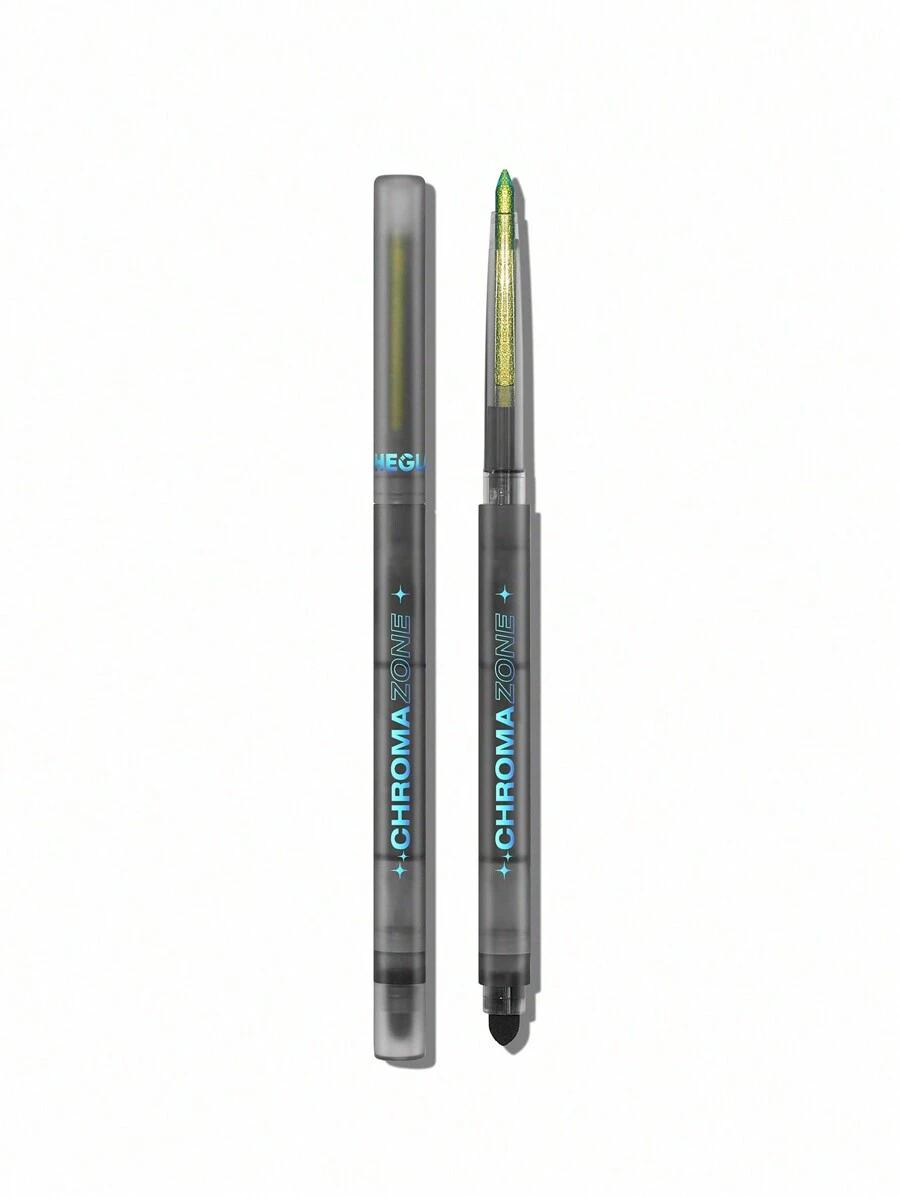 metaliczny brokatowy eyeliner pixels