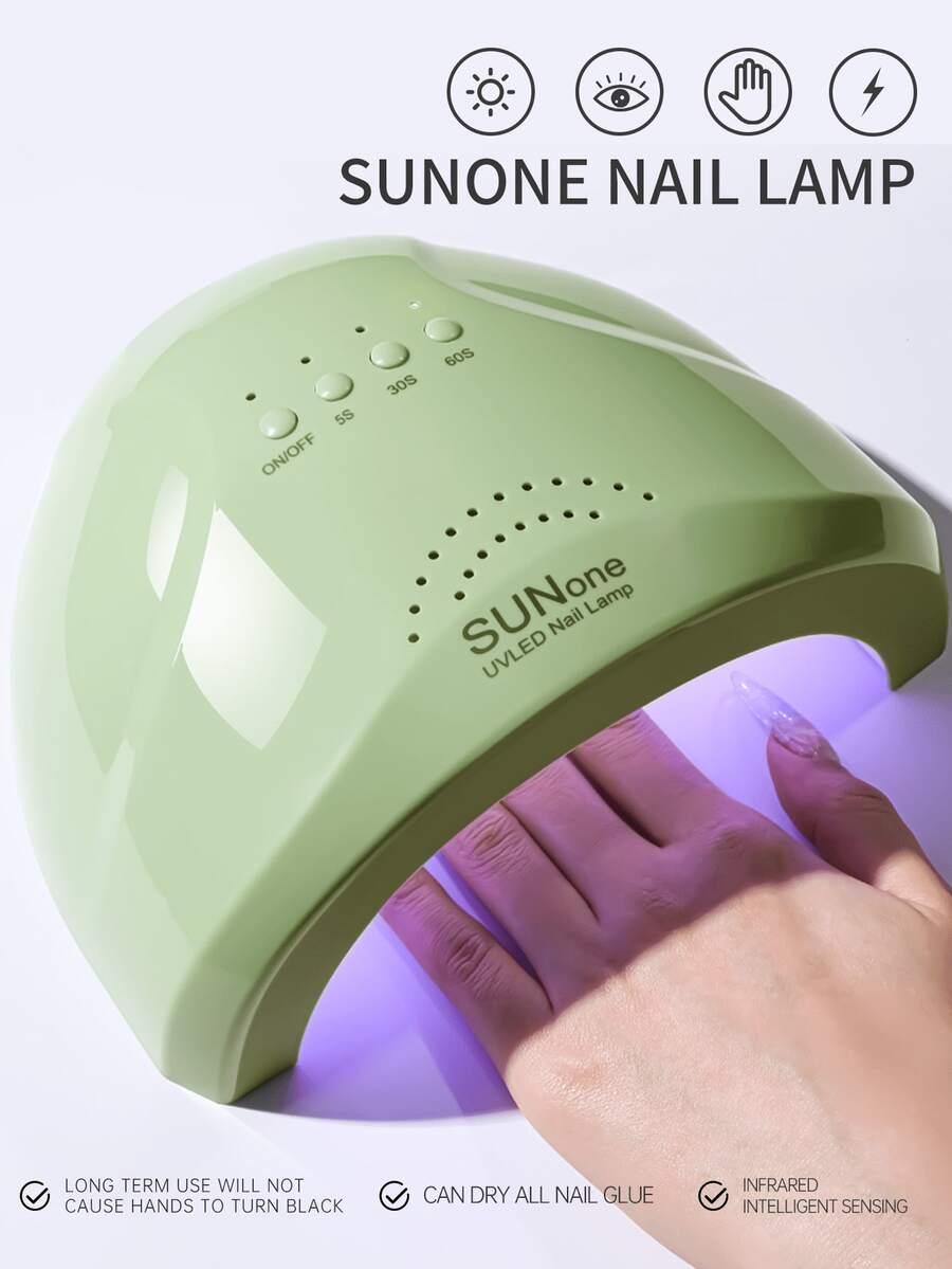 zielona lampa UV LED do paznokci