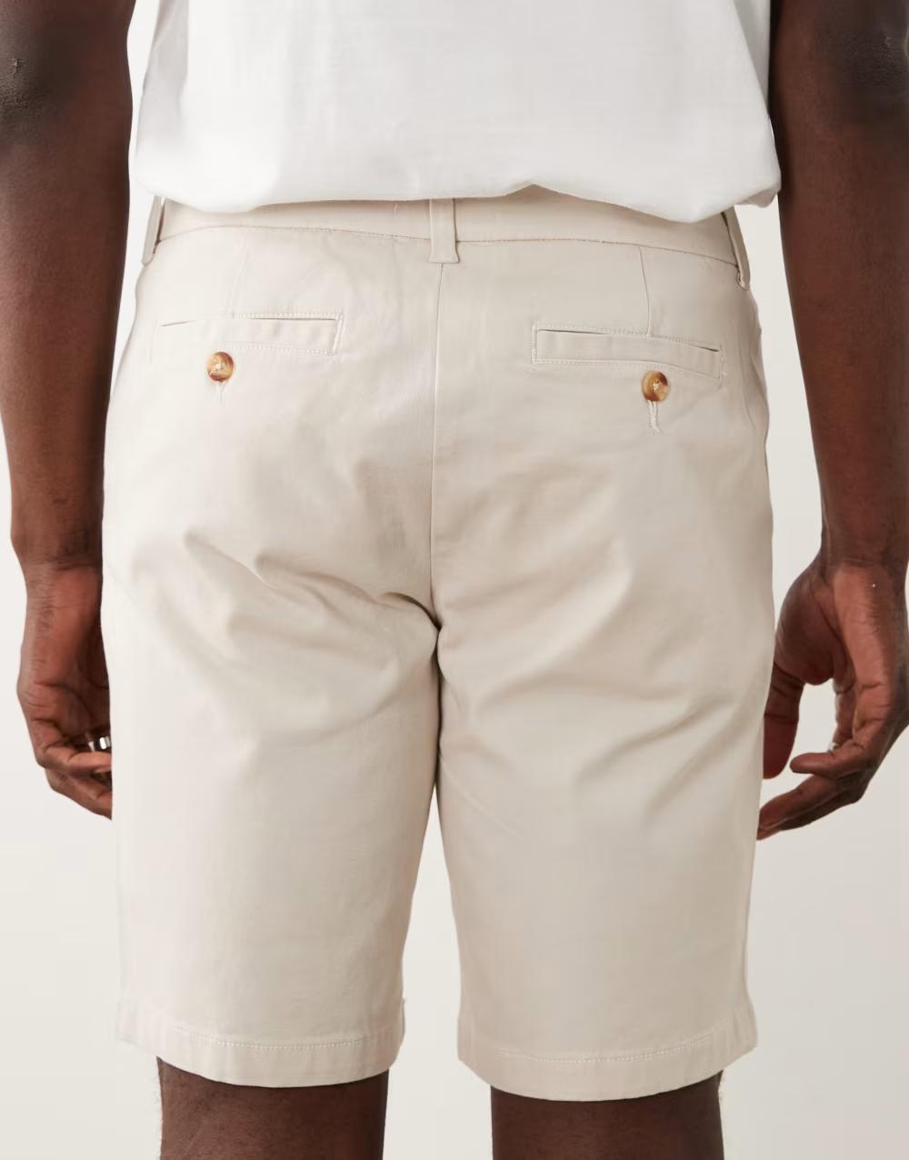 KRÓTKIE SPODENKI CHINO ZAMEK KIESZENIE 2-PACK