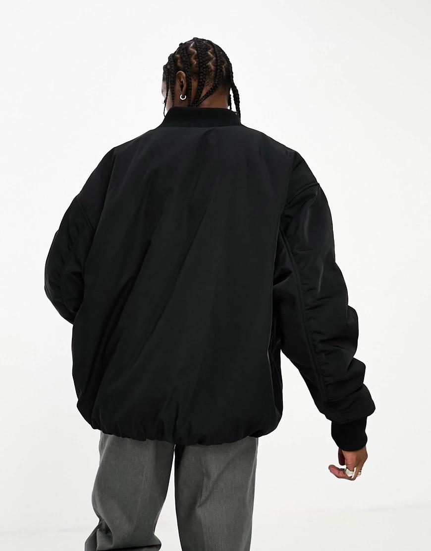 DWUSTRONNA KURTKA OVERSIZE BOMBER ZAMEK