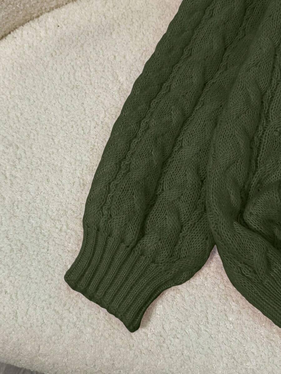 zielony sweter v neck