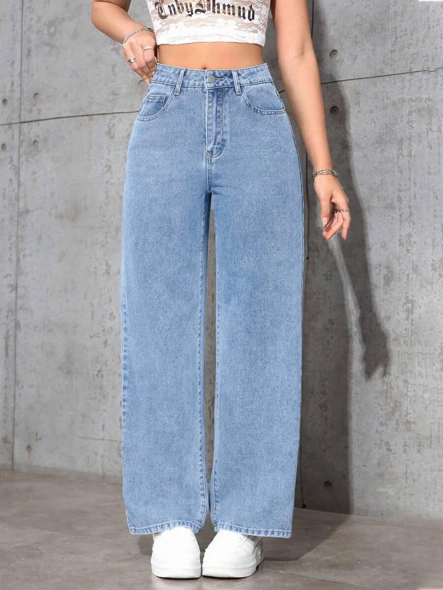 NIEBIESKIE SPODNIE JEANS