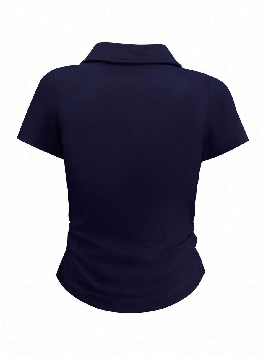 granatowa koszulka polo