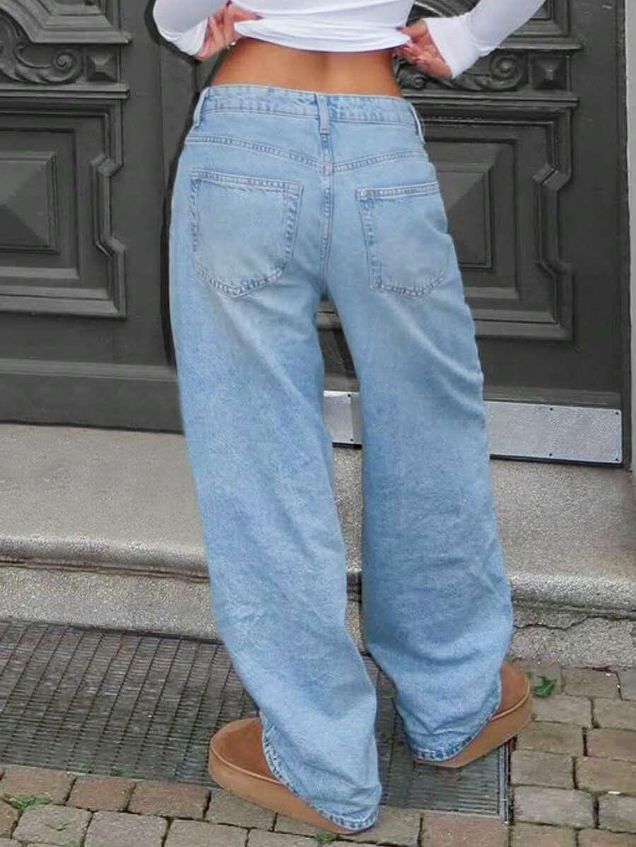 NIEBIESKIE SPODNIE JEANS