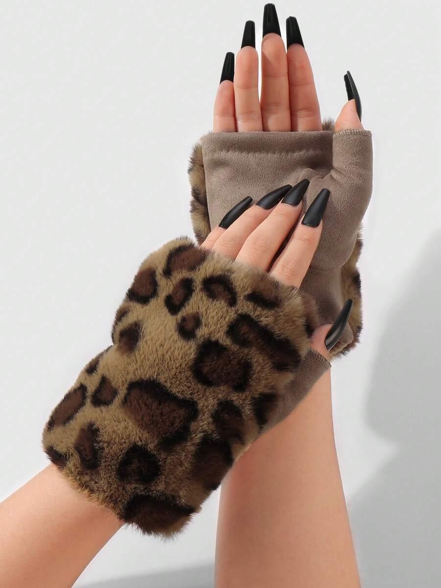 RĘKAWICZKI MITENKI animal print