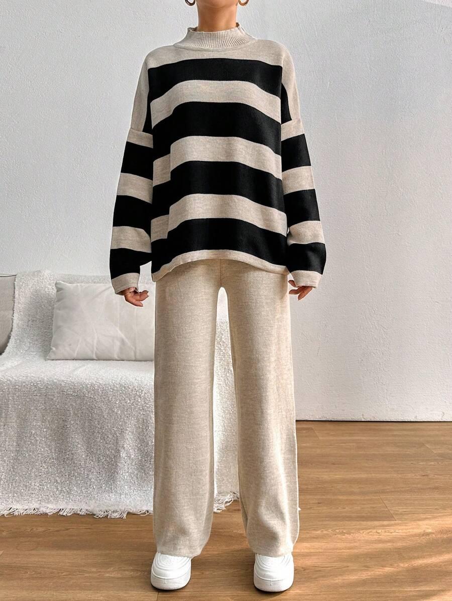 SWETER SPODNIE KOMPLET