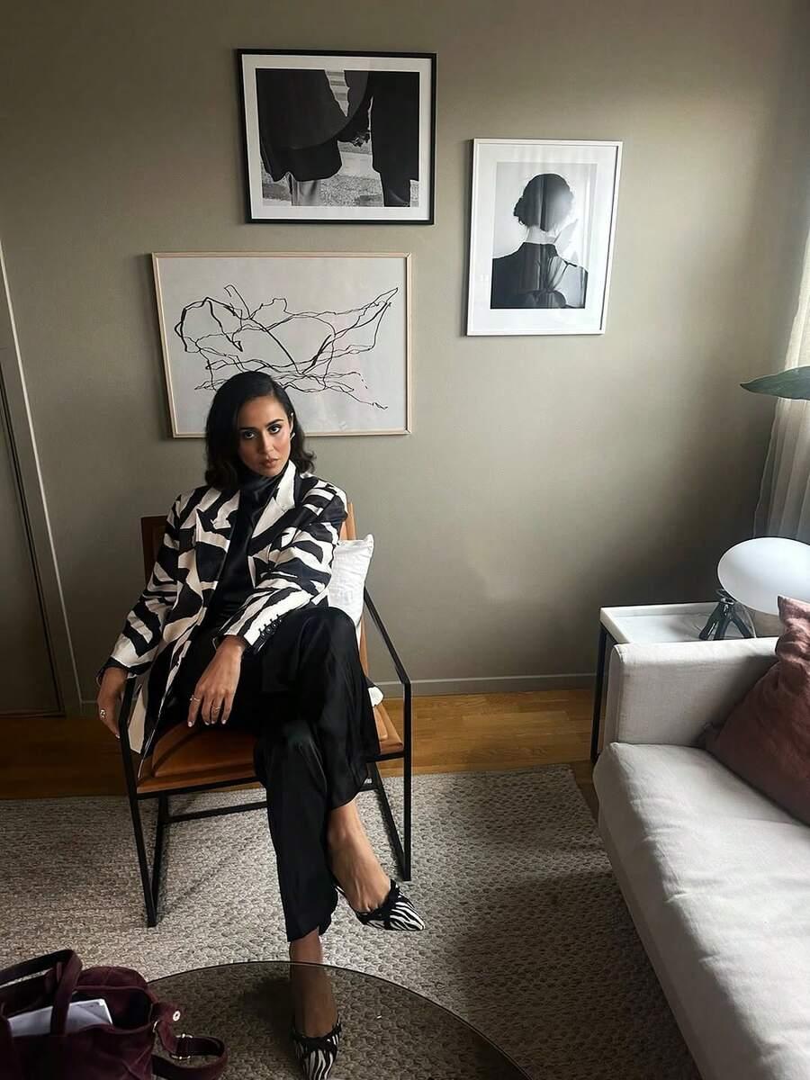 marynarka kołnierz animal print