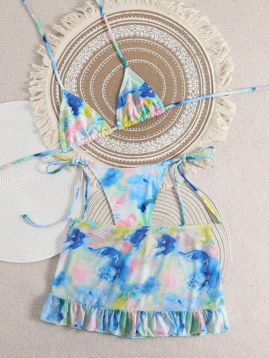 góra od bikini pareo komplet