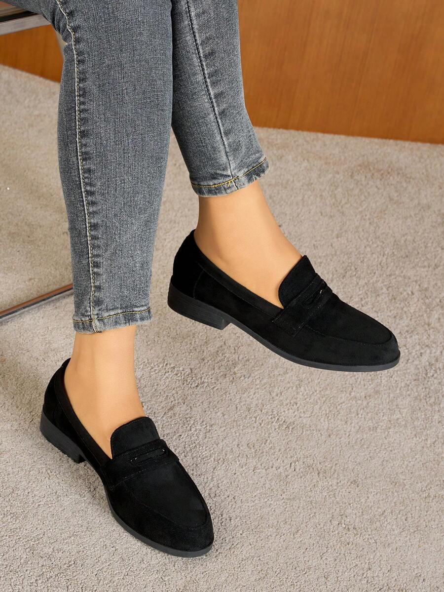CZARNE MOKASYNY CASUAL