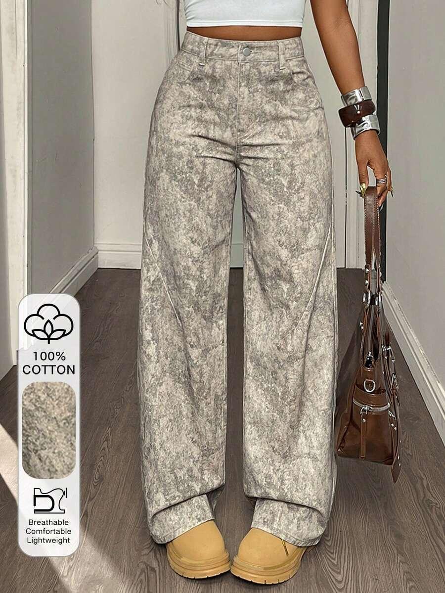spodnie jeans wzór