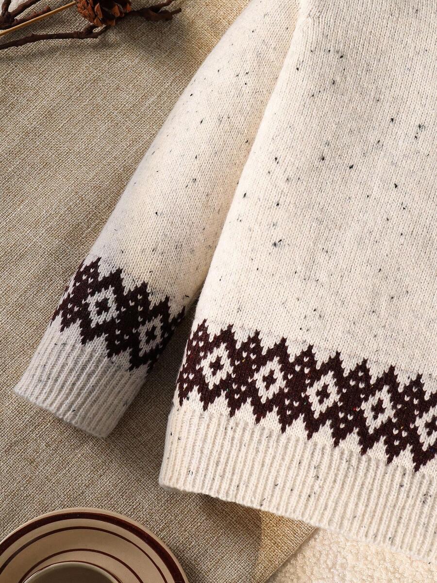 dzianinowy sweter wzór