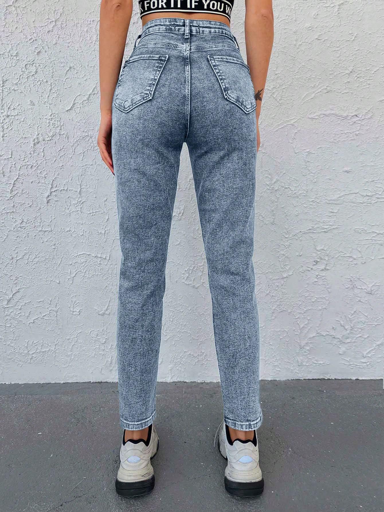 NIEBIESKIE SPODNIE JEANS KIESZENIE