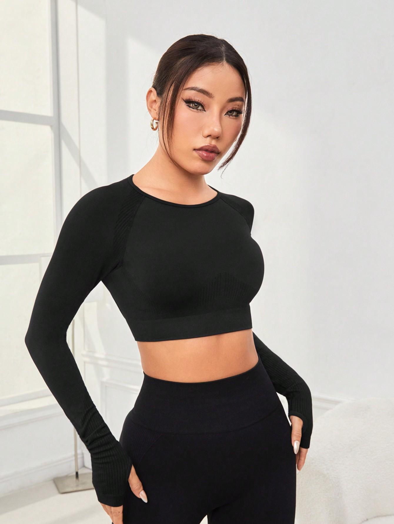czarny sportowy top