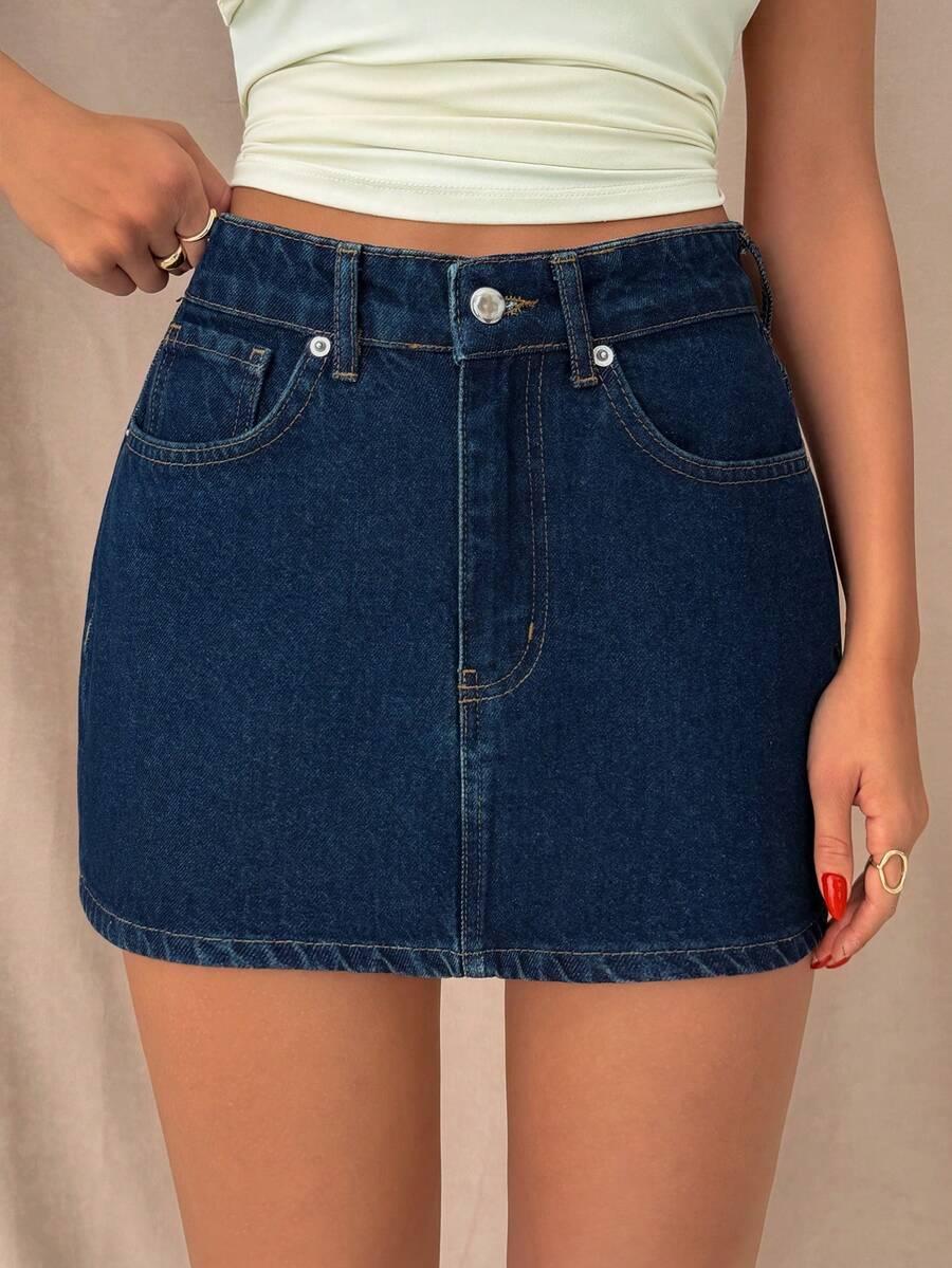 JEANSOWA SPÓDNICA MINI