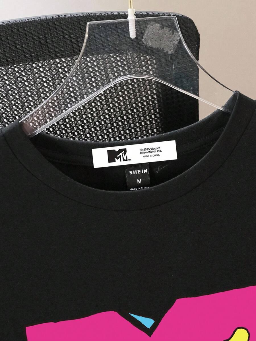 czarny t-shirt print
