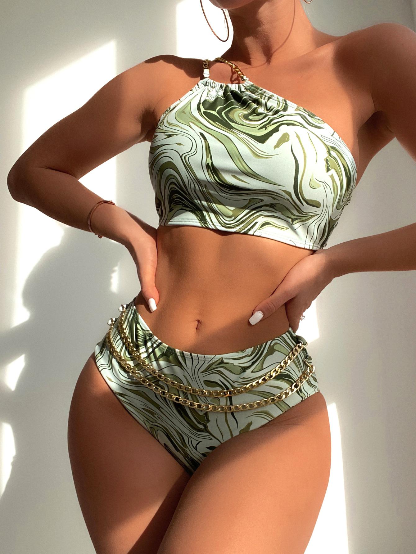 ZIELONY CROP TOP OD BIKINI