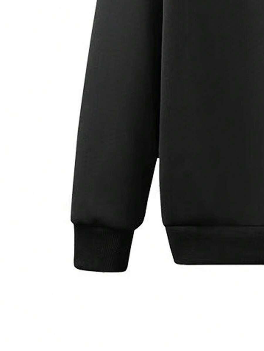 CZARNA OCIEPLANA BLUZA