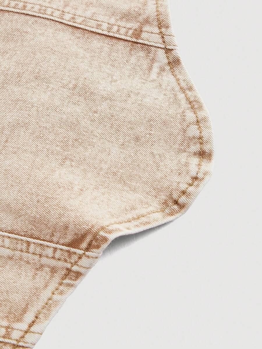 TOP NA RAMIĄCZKACH JEANS