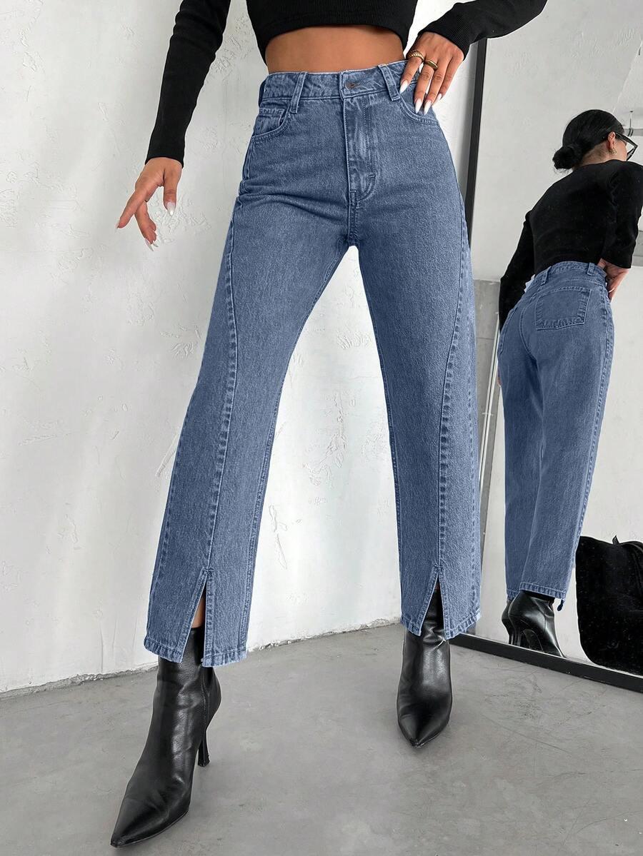 spodnie jeans prosta nogawka