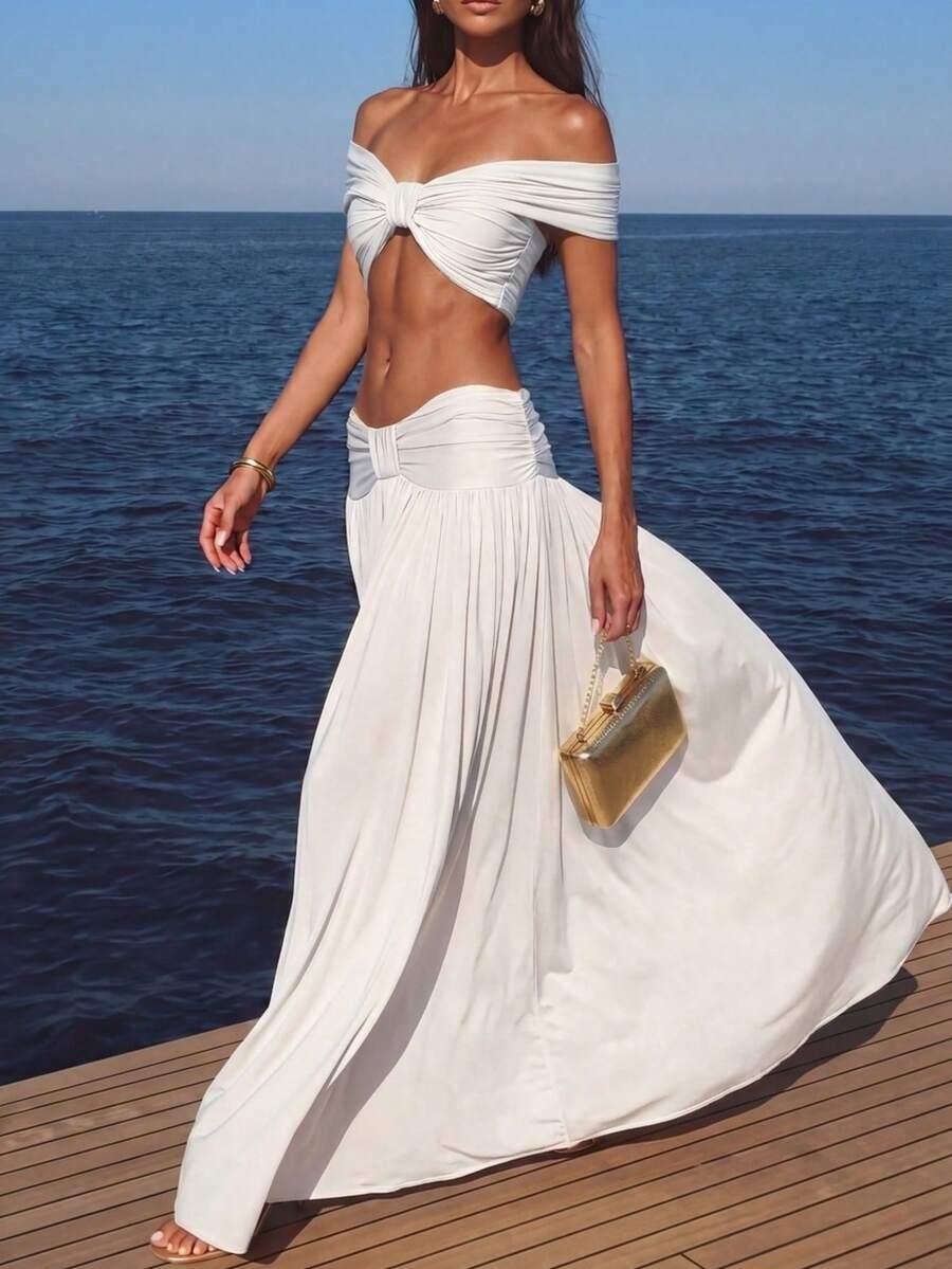 Komplet SPÓDNICA MAXI top
