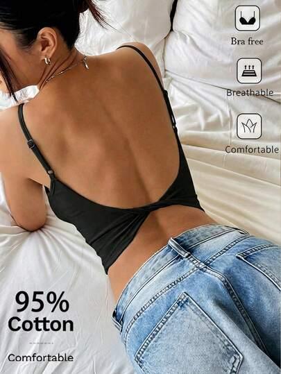 czarny TOP NA RAMIĄCZKACH