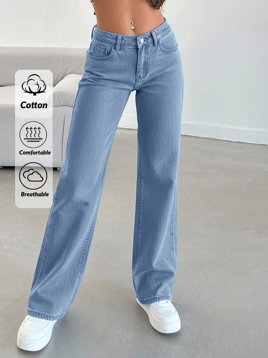 NIEBIESKIE SPODNIE JEANS 