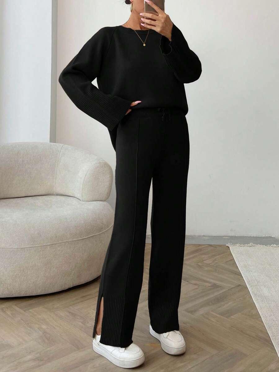sweter spodnie komplet