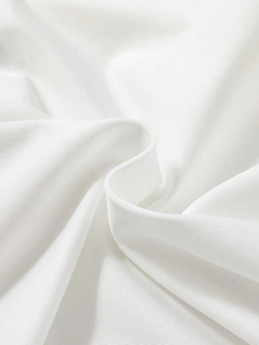białe body napis 