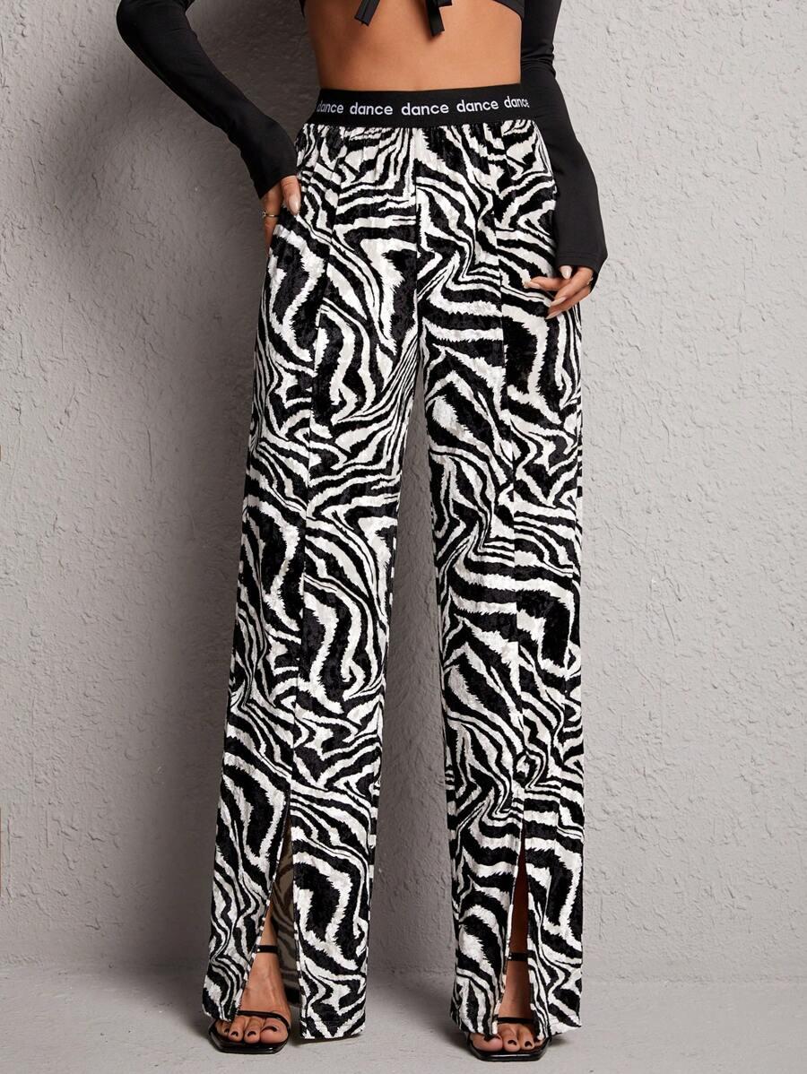 spodnie animal print