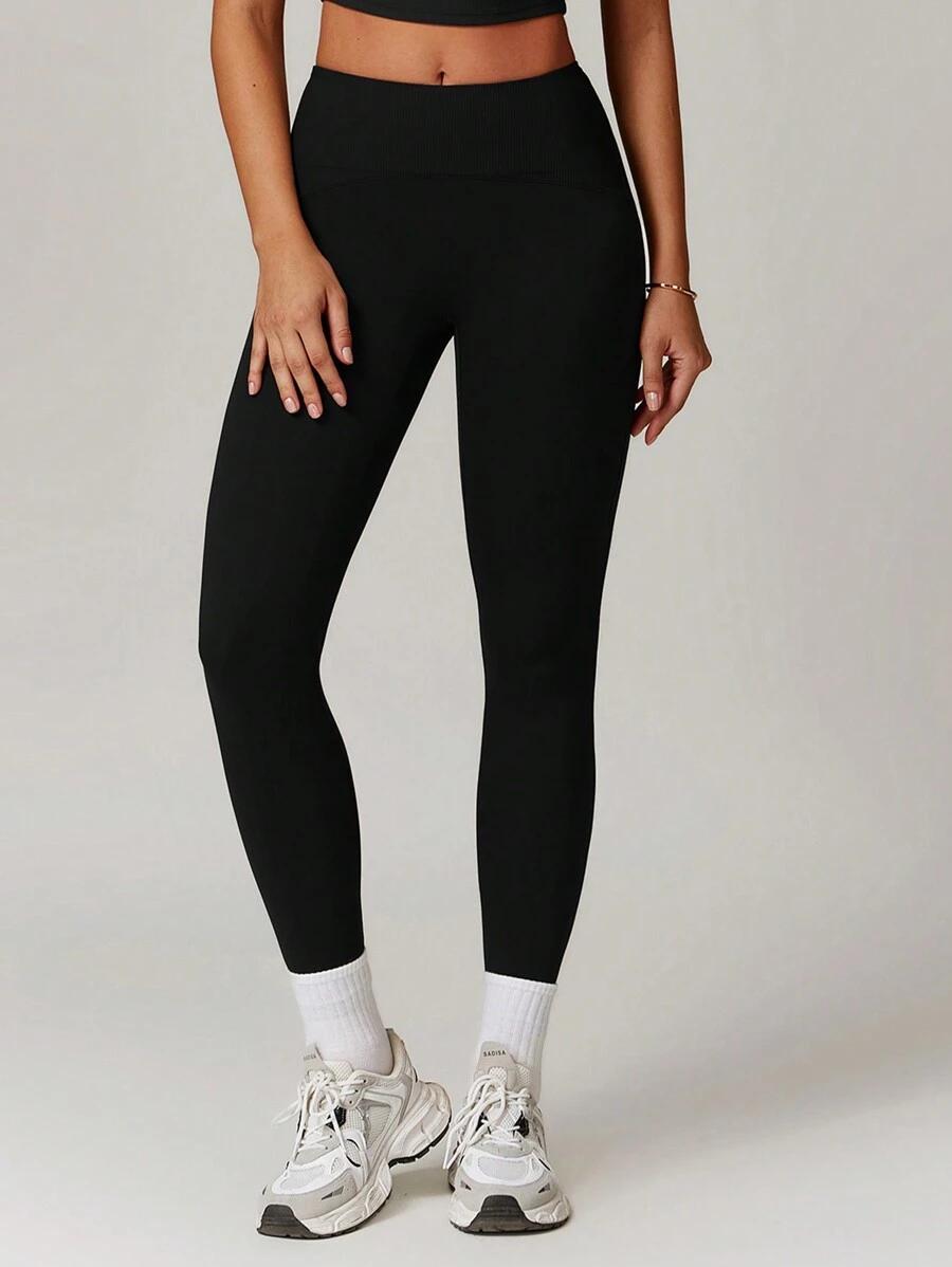 CZARNE SPORTOWE LEGGINSY 