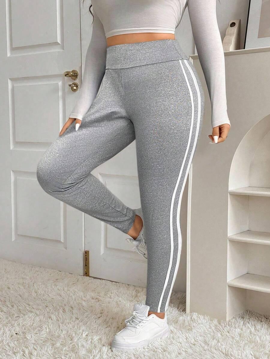 szare legginsy wysoki stan