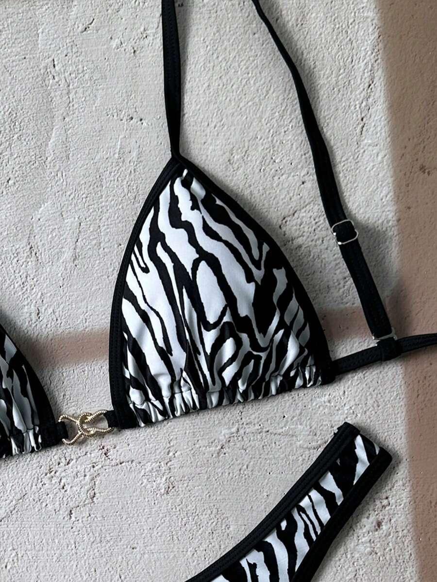 DWUCZĘŚCIOWY STRÓJ KĄPIELOWY ANIMAL PRINT 