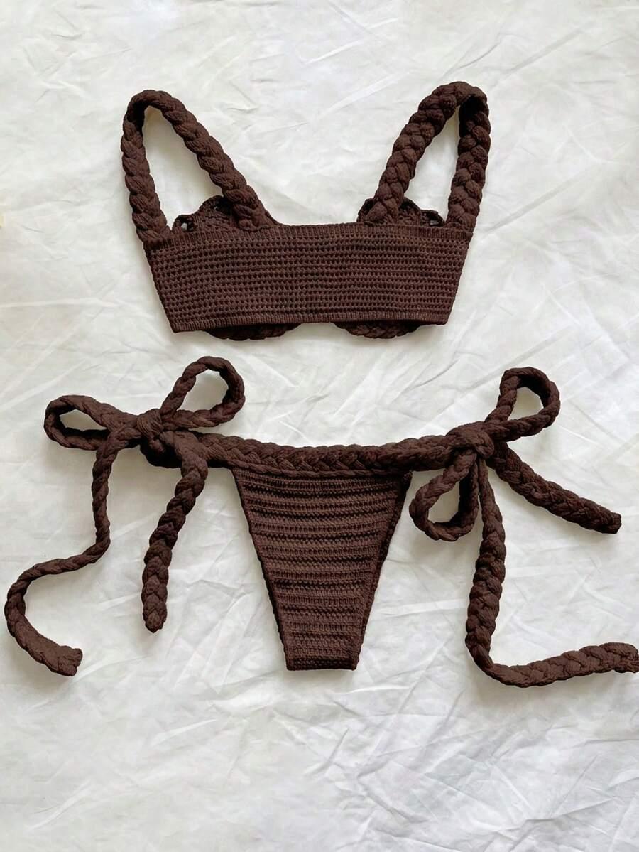 brązowy dół od bikini