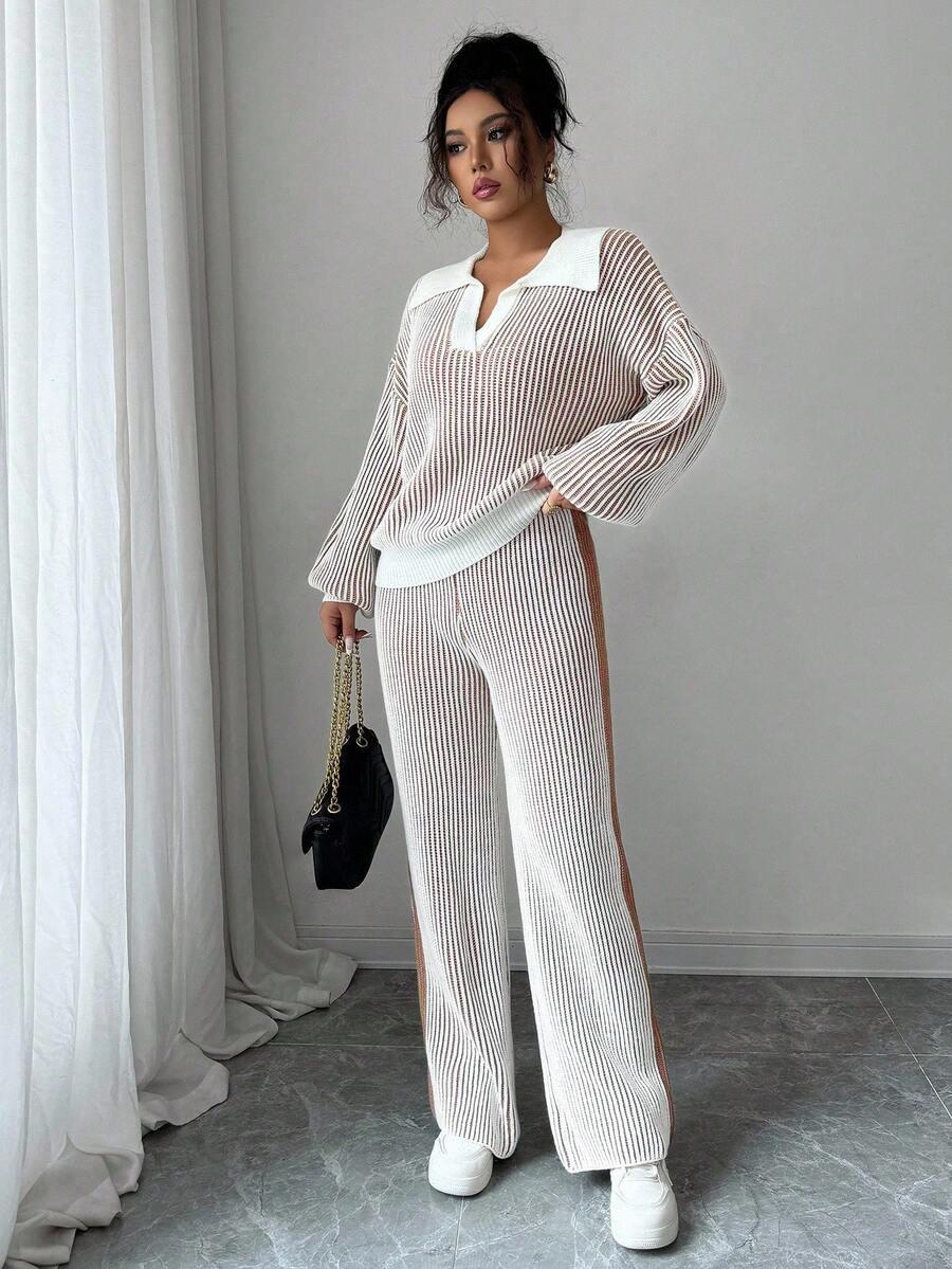 sweter spodnie komplet 