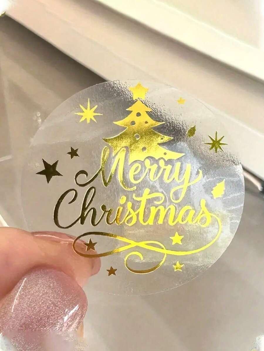naklejki napis merry christmas 10-pack